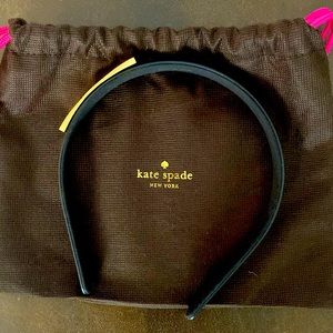 Kate Spade Black patent leather headband